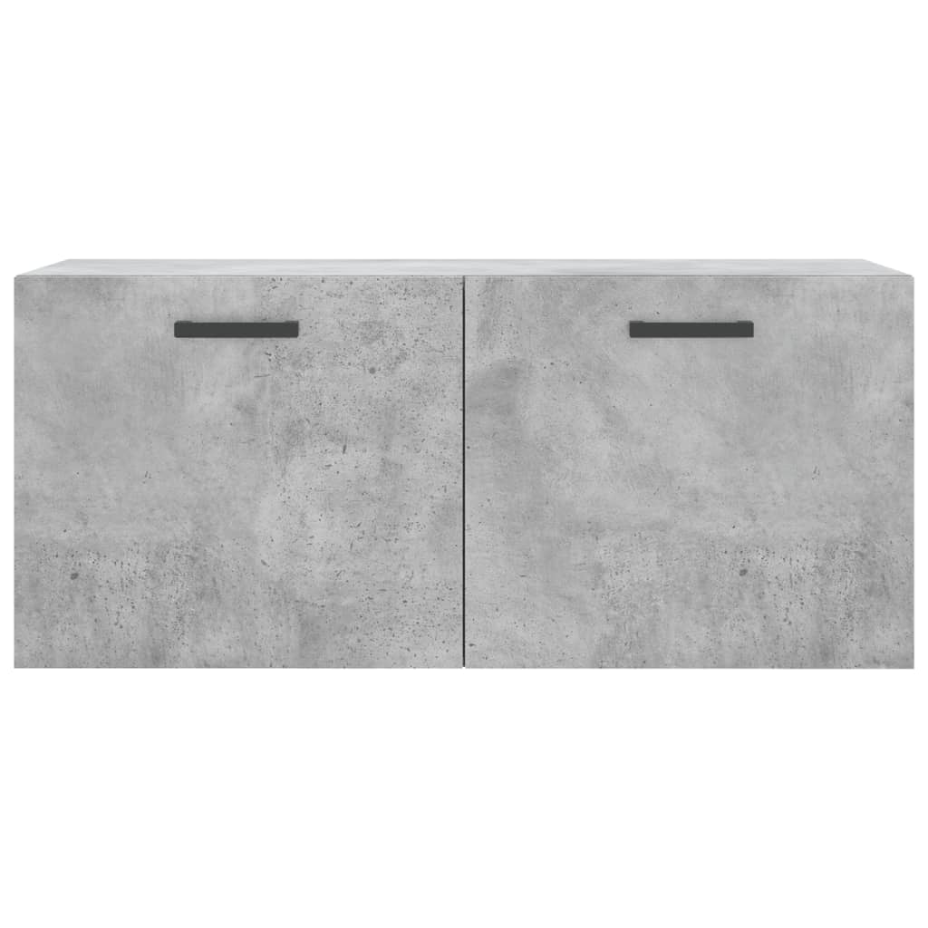 Wall Cabinet Concrete Grey 80x36.5x35 cm Wood Material