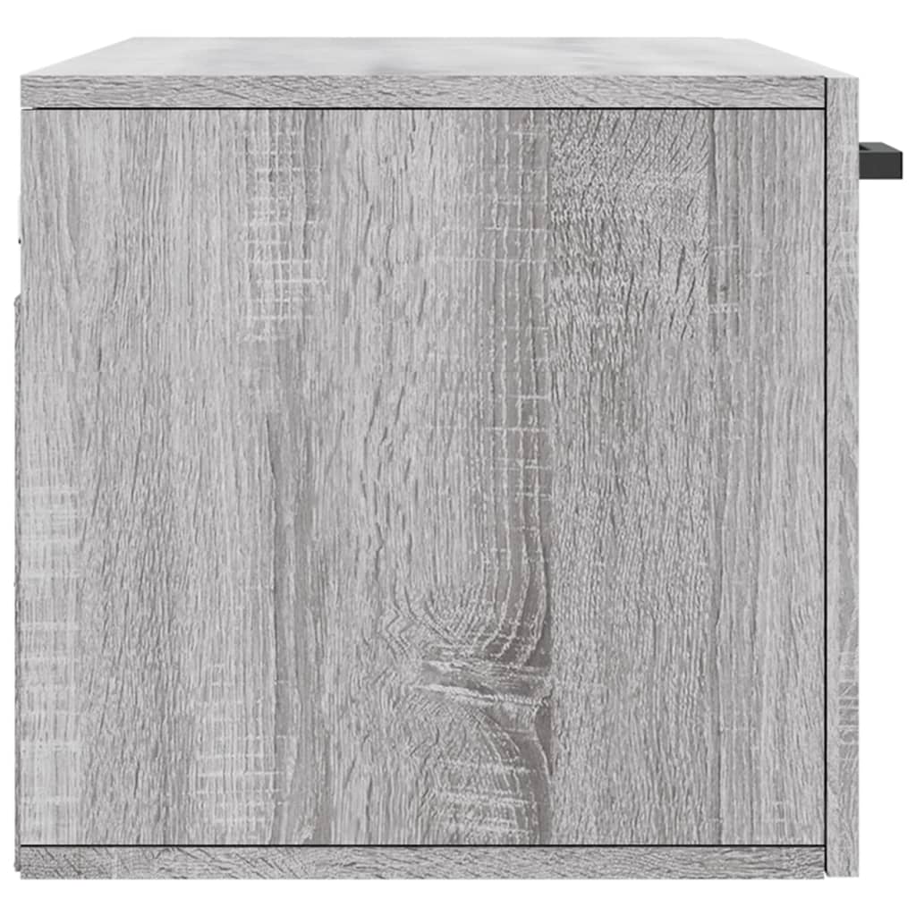 Wall Cabinet Grey Sonoma 80x36.5x35 cm Wood Material