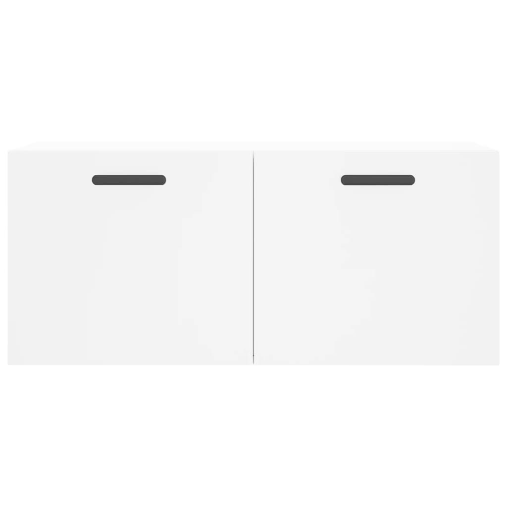 Wall Cabinet White 80x36.5x35 cm Wood Material