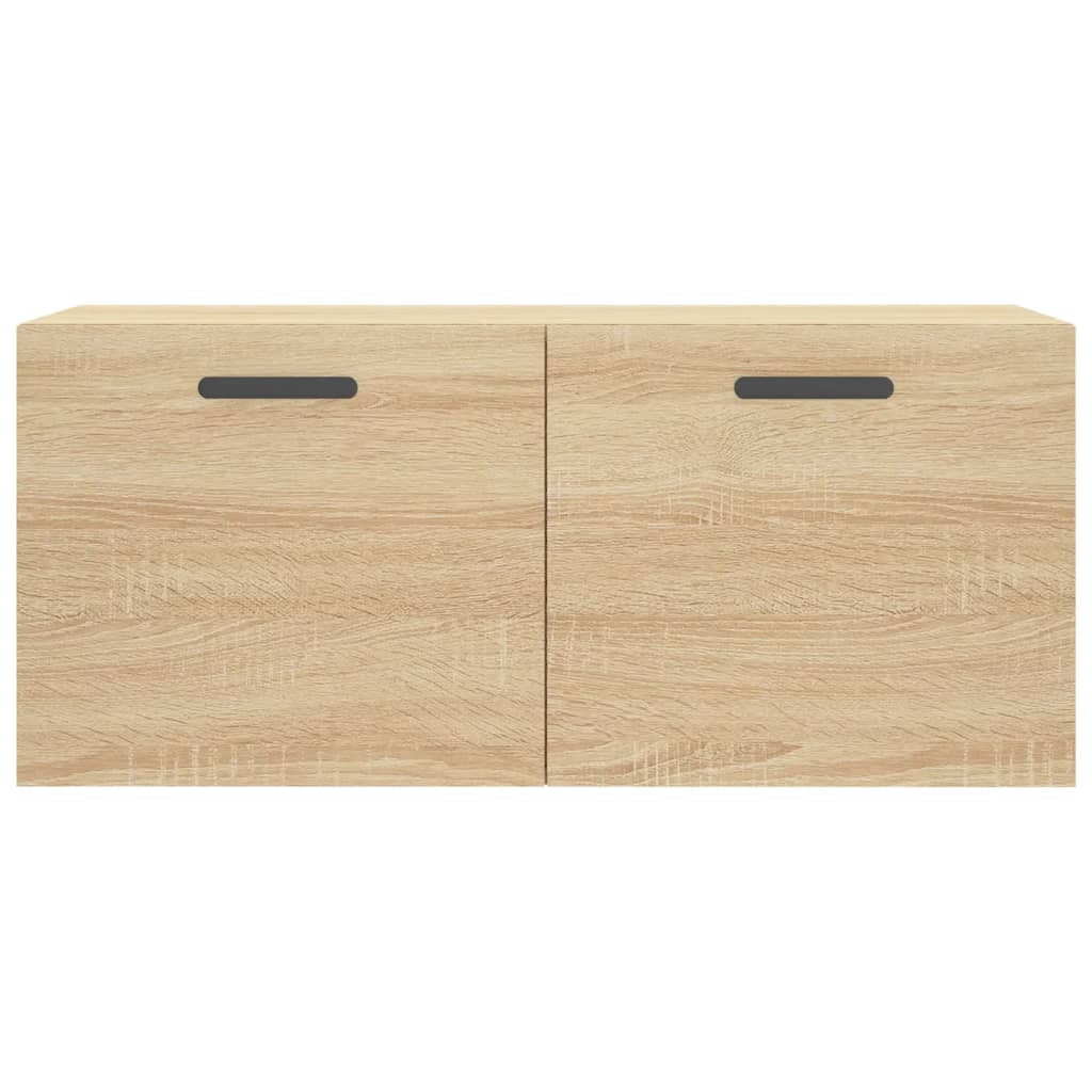 Wall Cabinet Sonoma Oak 80x36.5x35 cm Wood Material