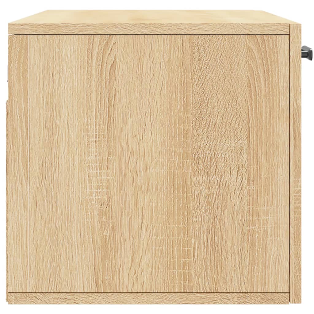 Wall Cabinet Sonoma Oak 80x36.5x35 cm Wood Material