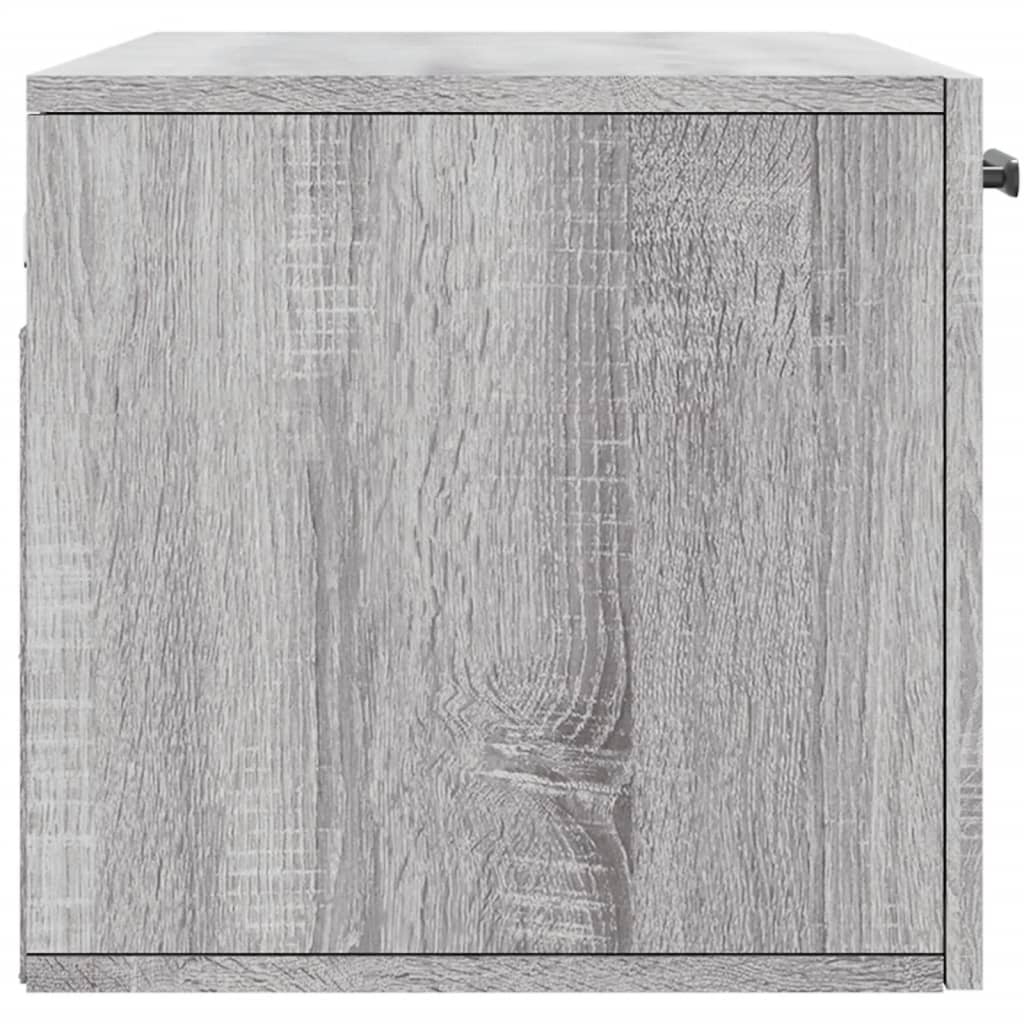 Wall Cabinet Gray Sonoma 80x36.5x35 cm Wood Material