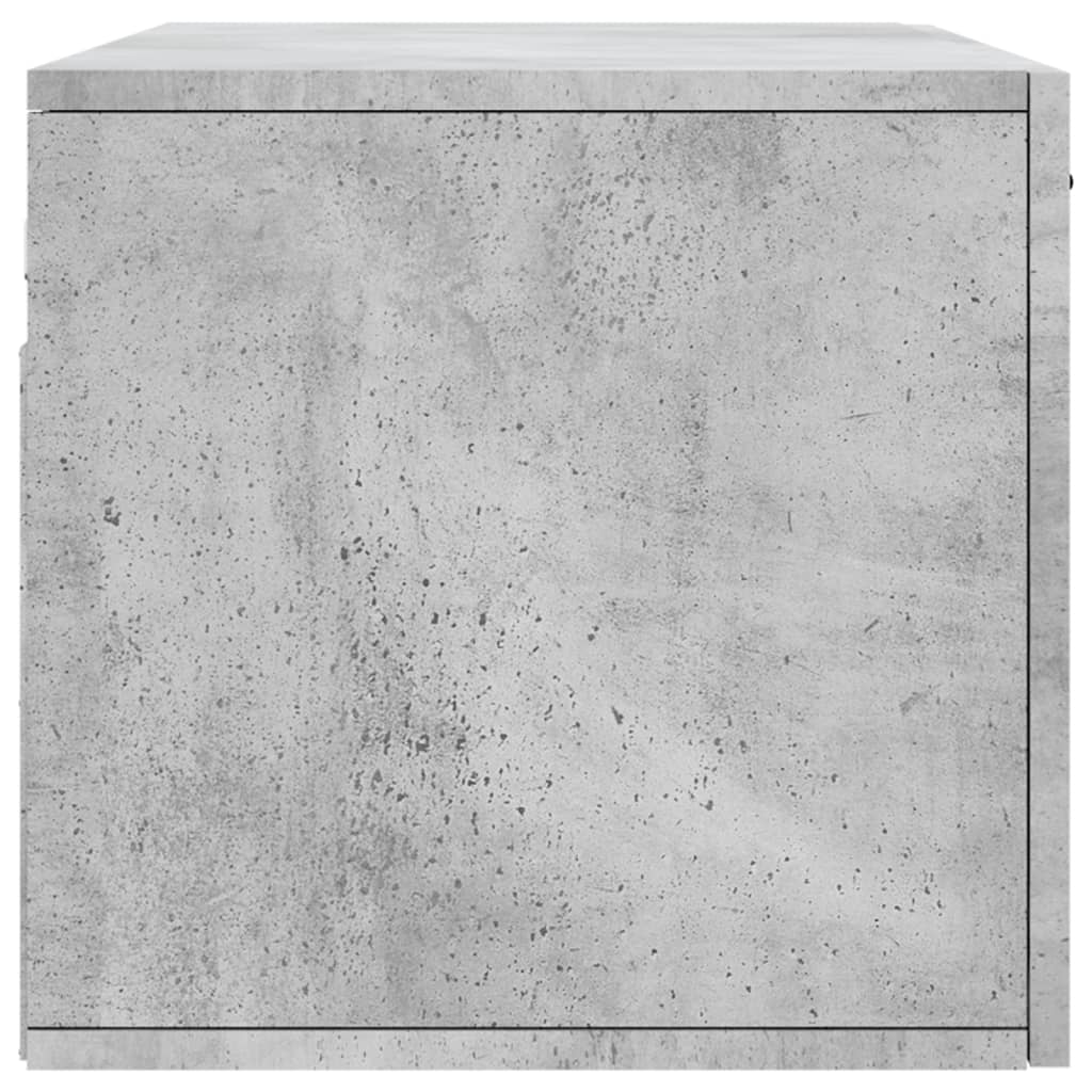 Wall Cabinet Concrete Grey 80x36.5x35 cm Wood Material