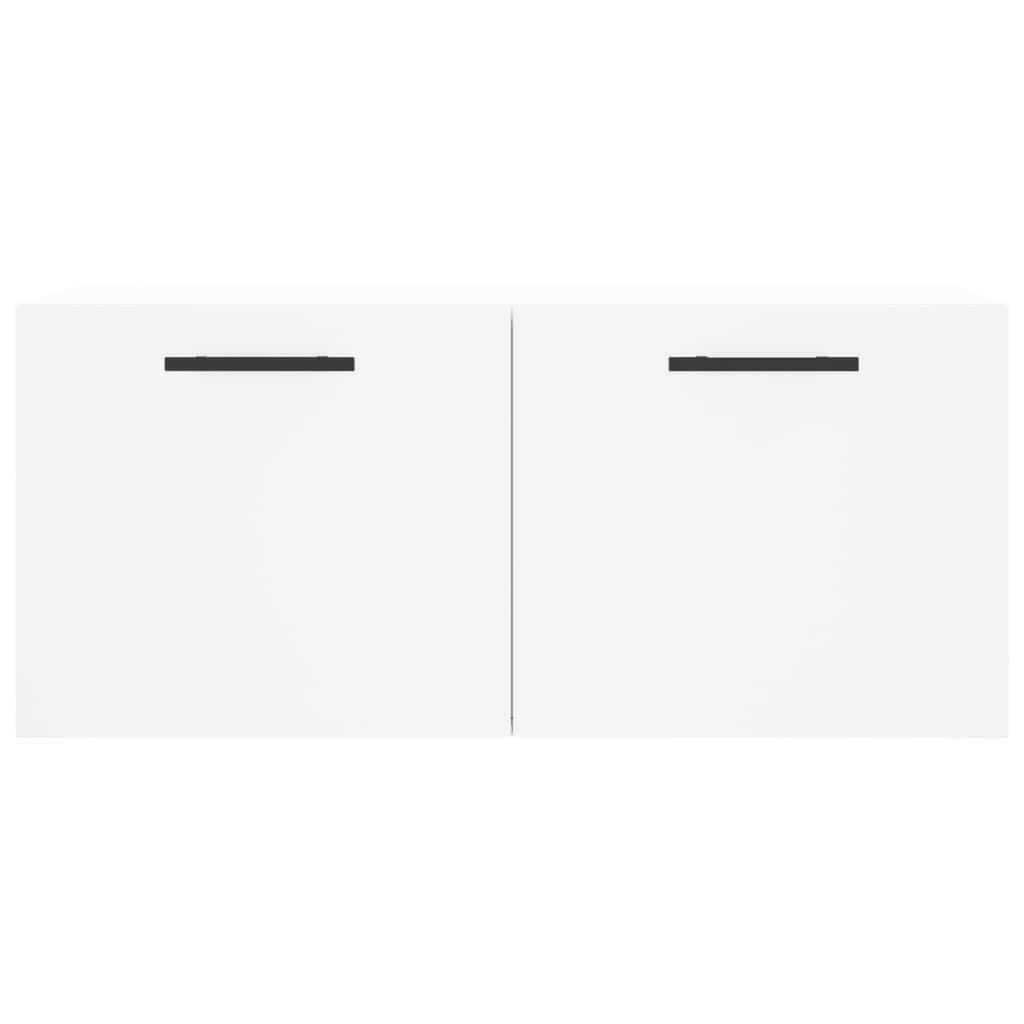 Wall Cabinet White 80x36.5x35 cm Wood Material