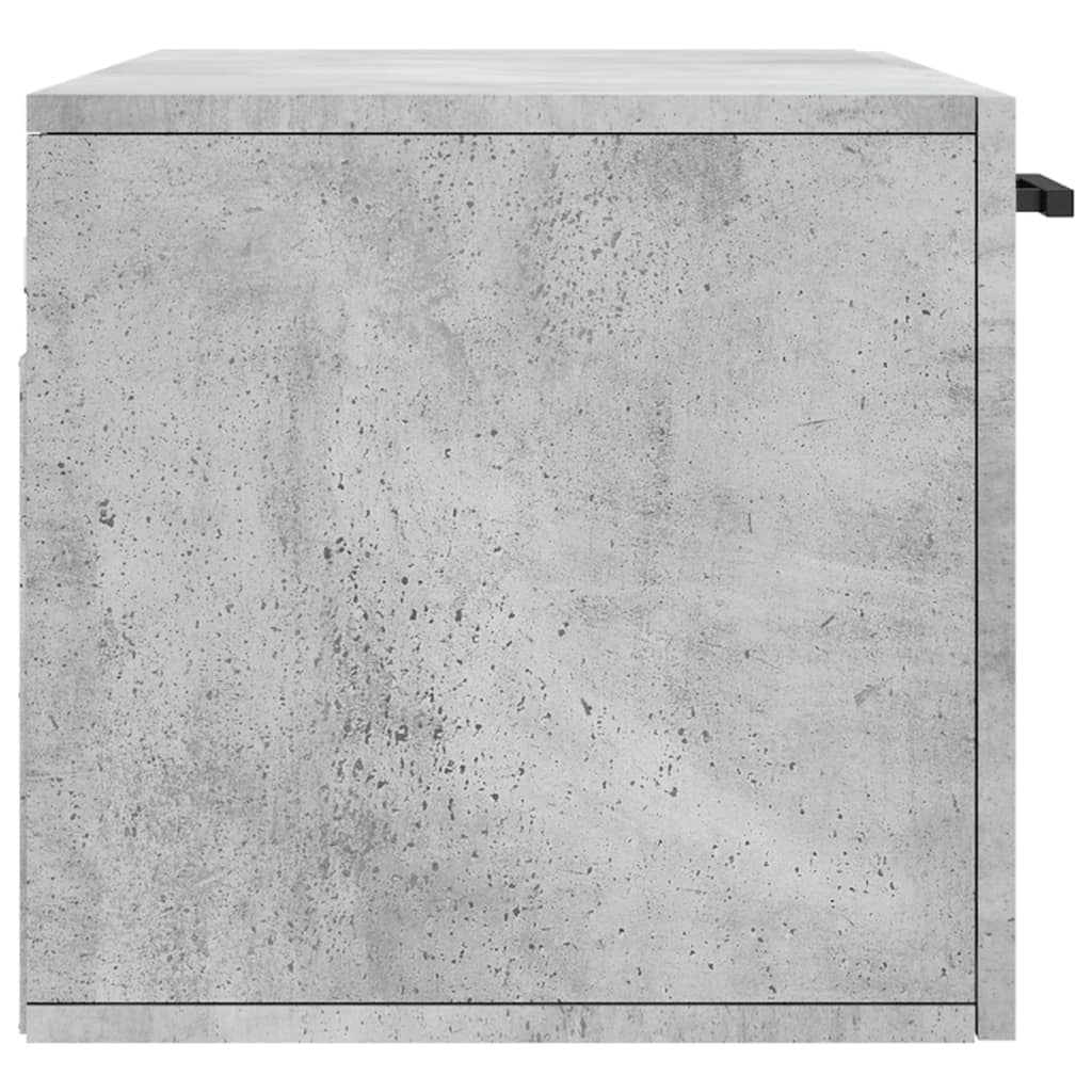 Wall Cabinet Concrete Grey 80x36.5x35 cm Wood Material