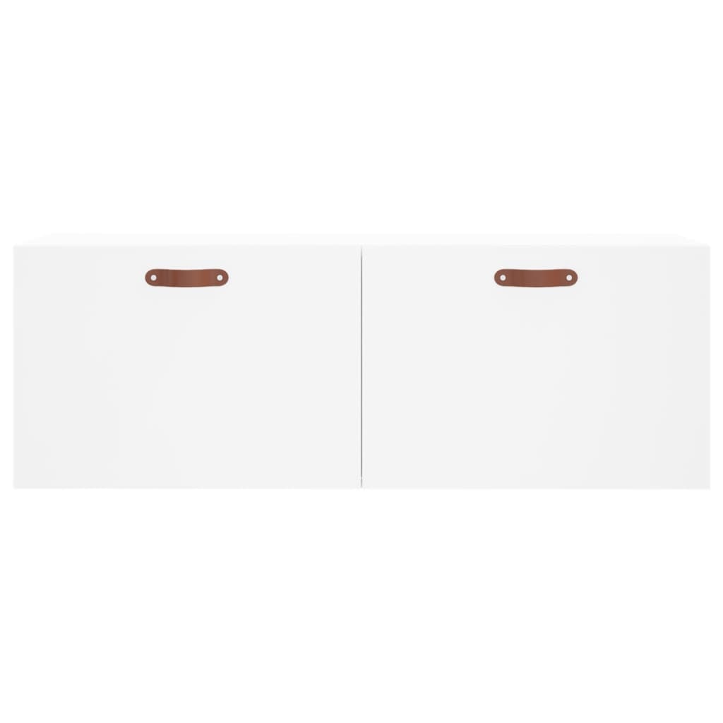 Wall Cabinet White 100x36.5x35 cm Wood Material