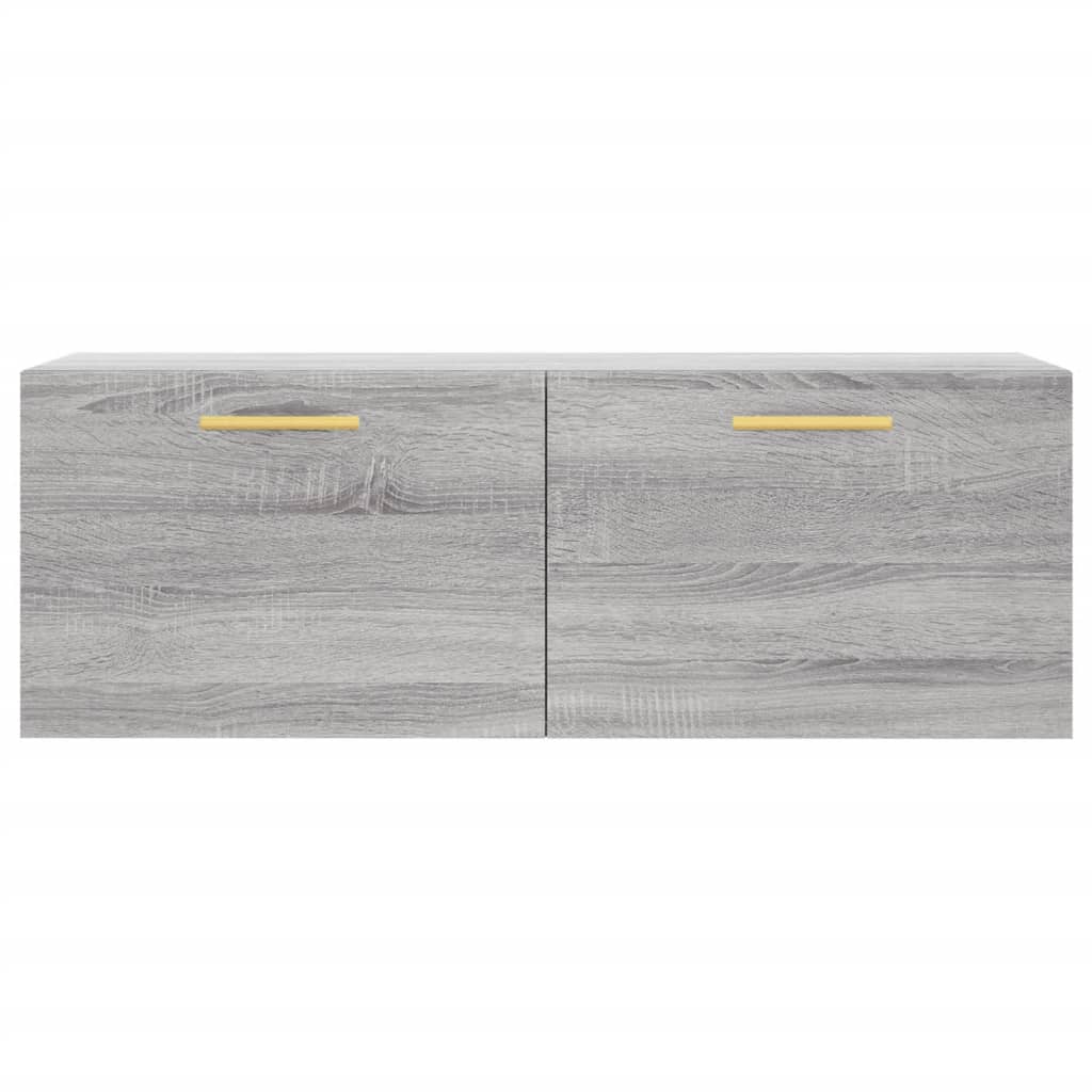 Wall Cabinet Grey Sonoma 100x36.5x35 cm Wood Material