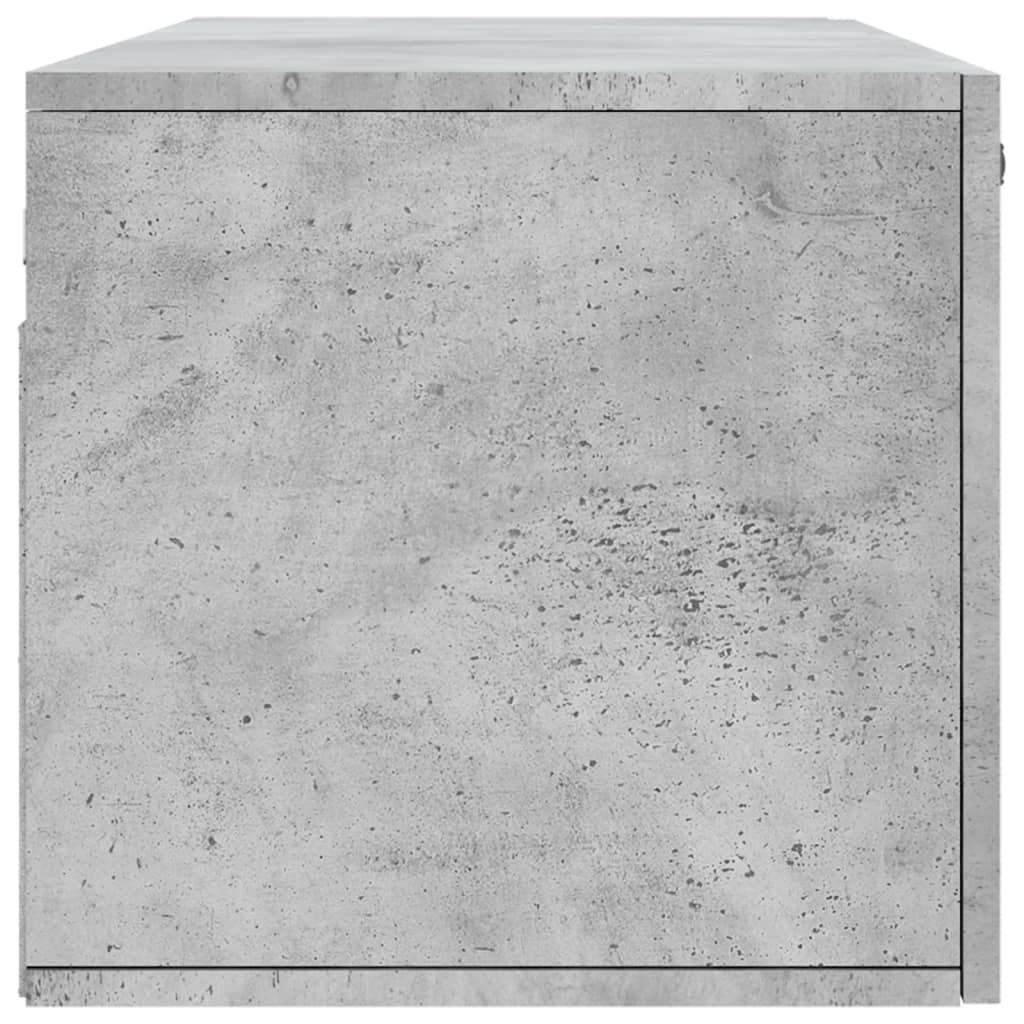 Wall Cabinet Concrete Grey 100x36.5x35 cm Wood Material