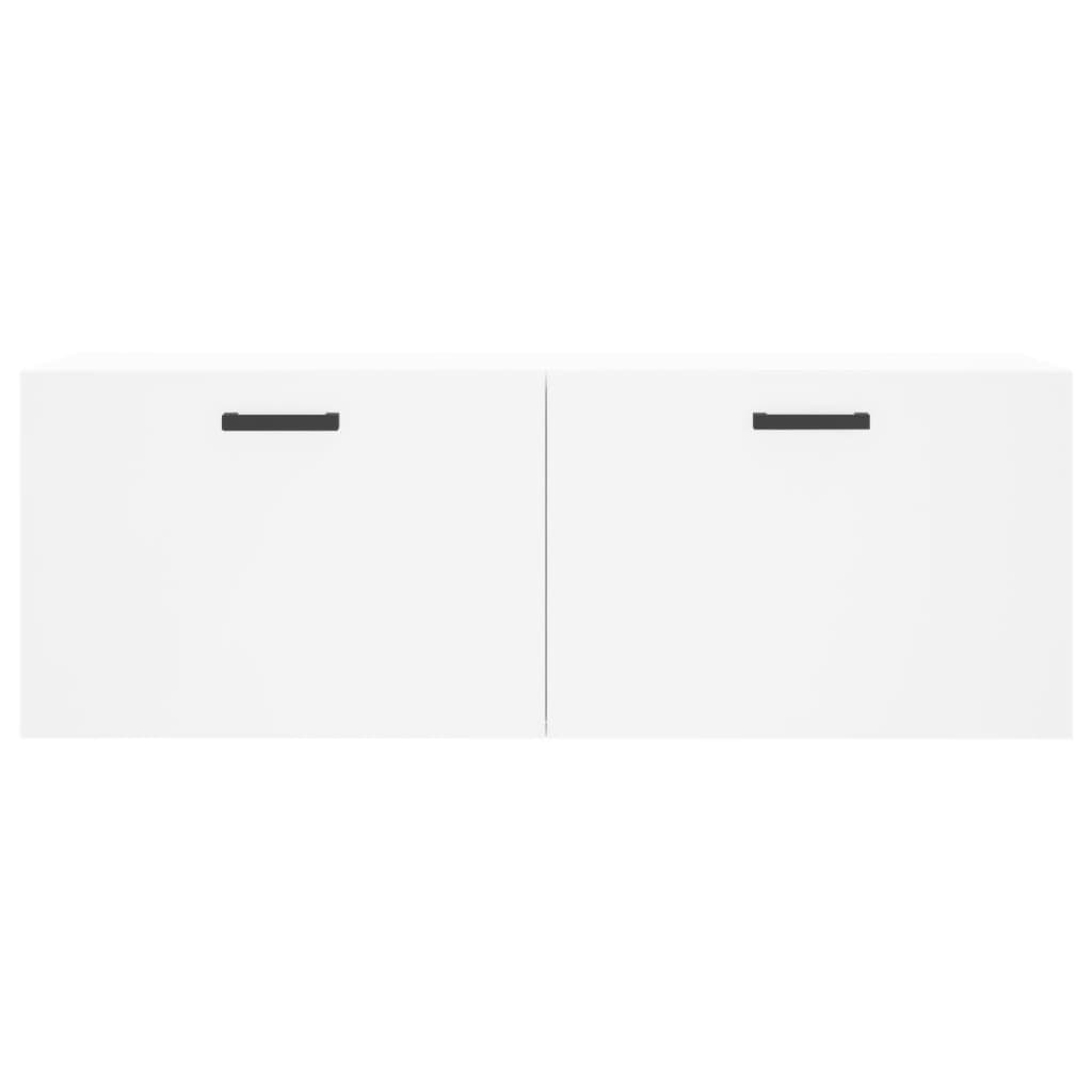 Wall Cabinet White 100x36.5x35 cm Wood Material