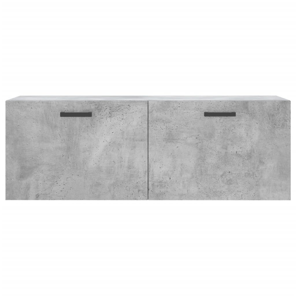 Wall Cabinet Concrete Grey 100x36.5x35 cm Wood Material