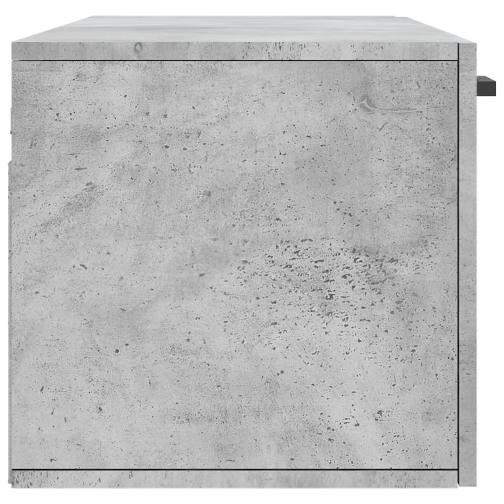 Wall Cabinet Concrete Grey 100x36.5x35 cm Wood Material