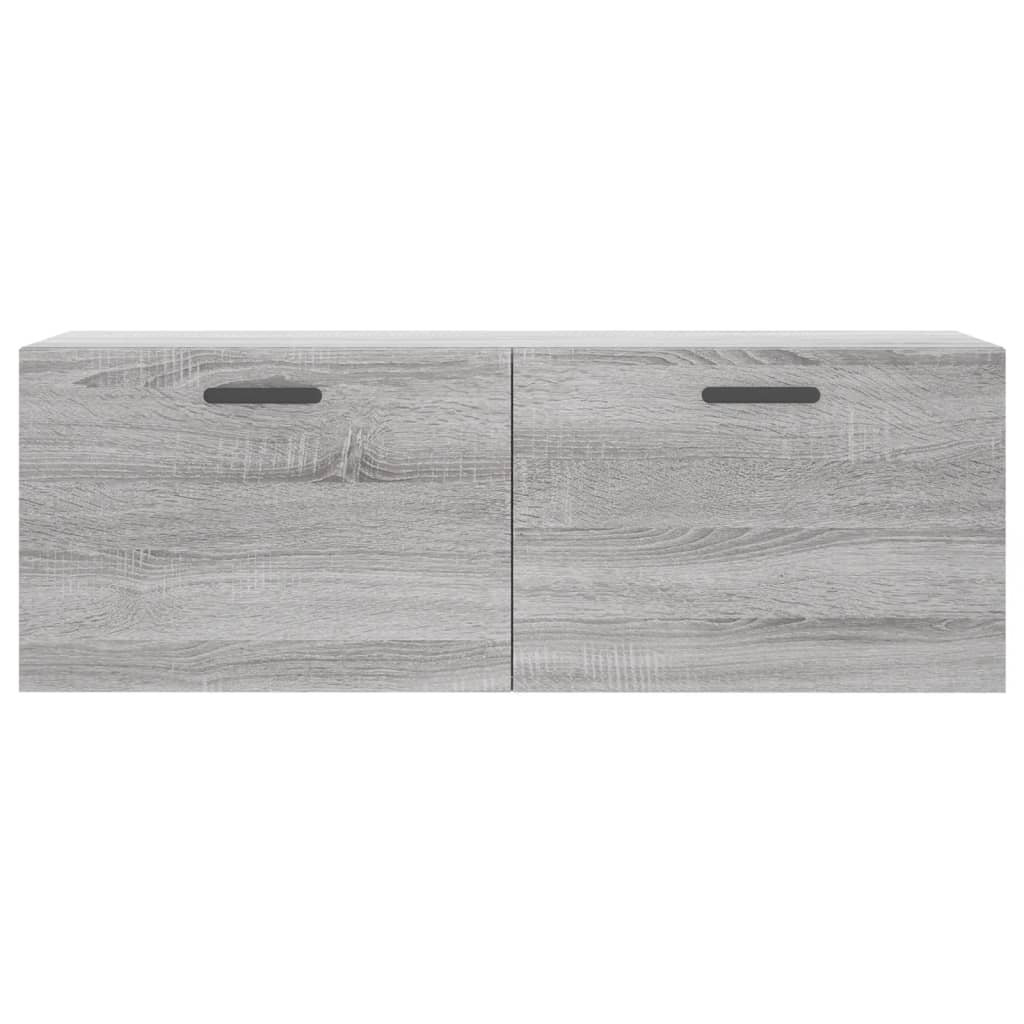 Wall Cabinet Grey Sonoma 100x36.5x35 cm Wood Material