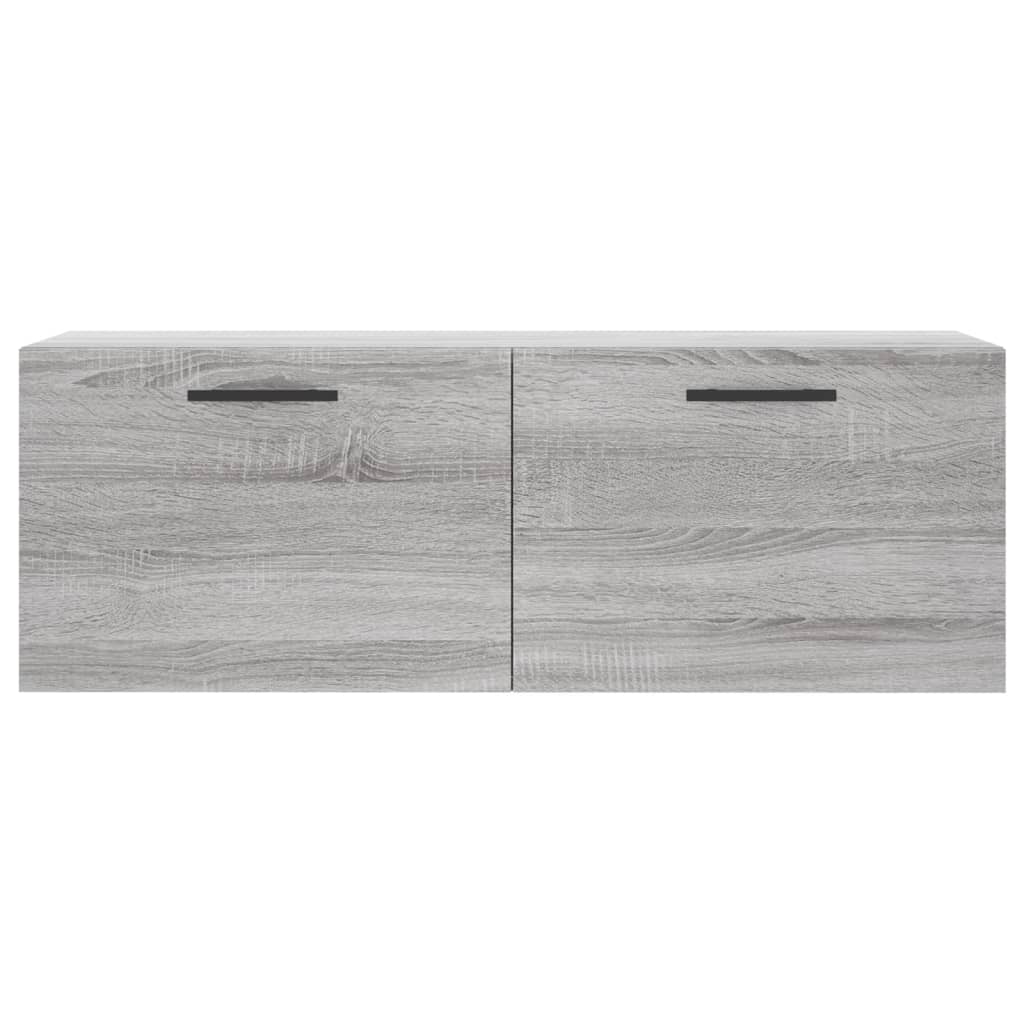 Wall Cabinet Grey Sonoma 100x36.5x35 cm Wood Material