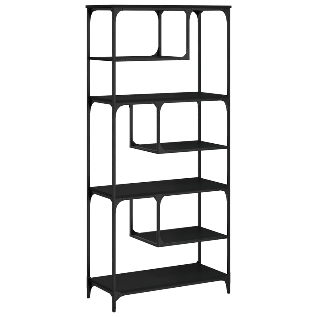 Bookshelf Black 81x36x176 cm Wood Material