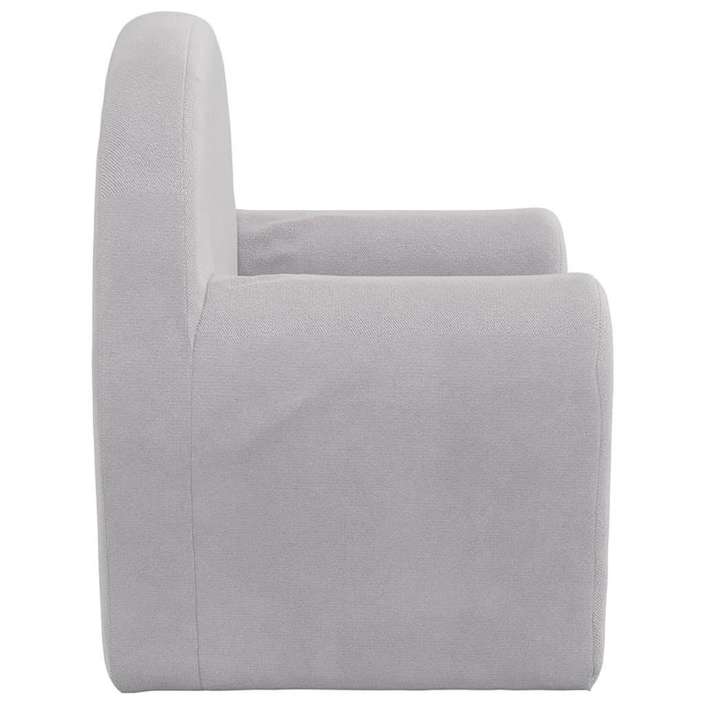 Children's Sofa Light Gray Soft Plush