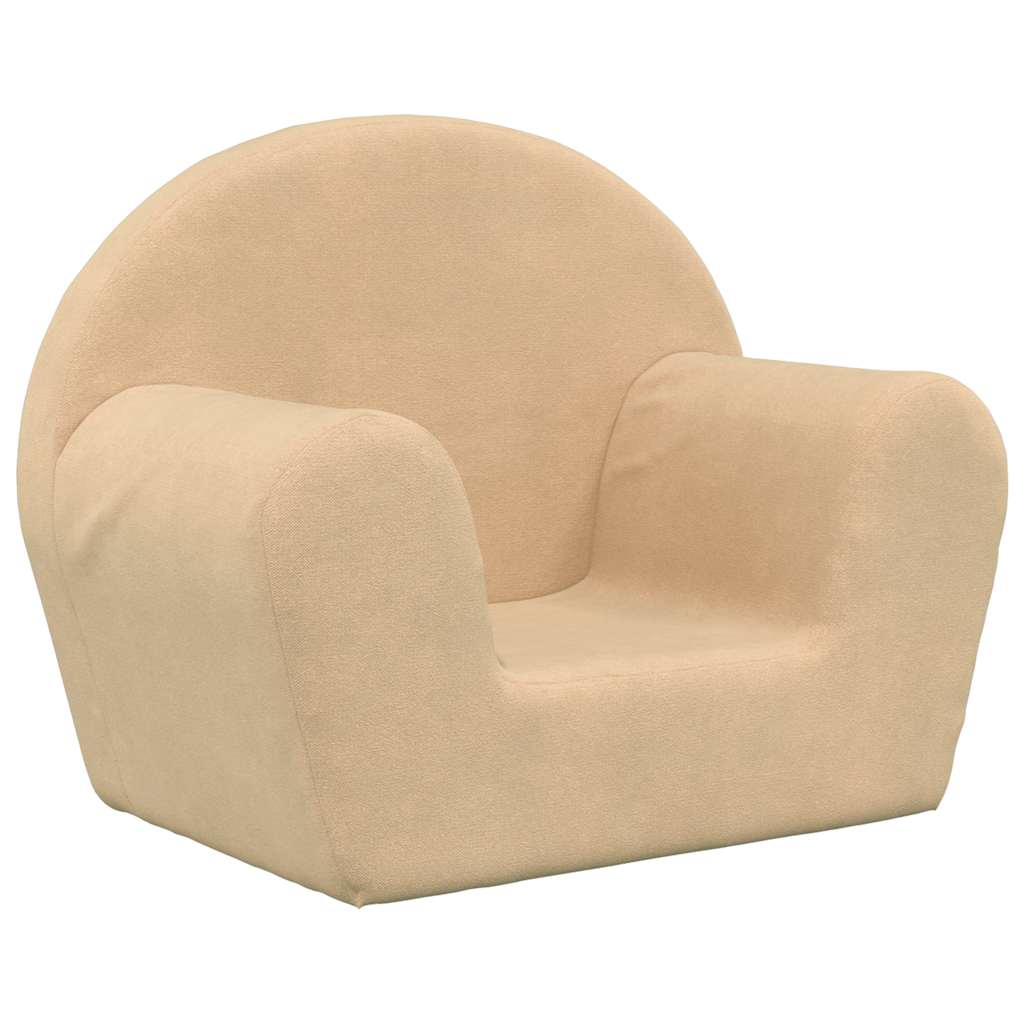 Children's Sofa Cream Soft Plush