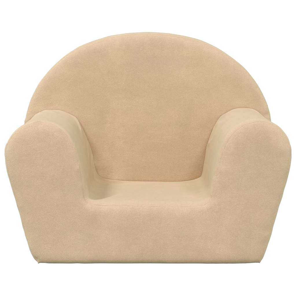 Children's Sofa Cream Soft Plush