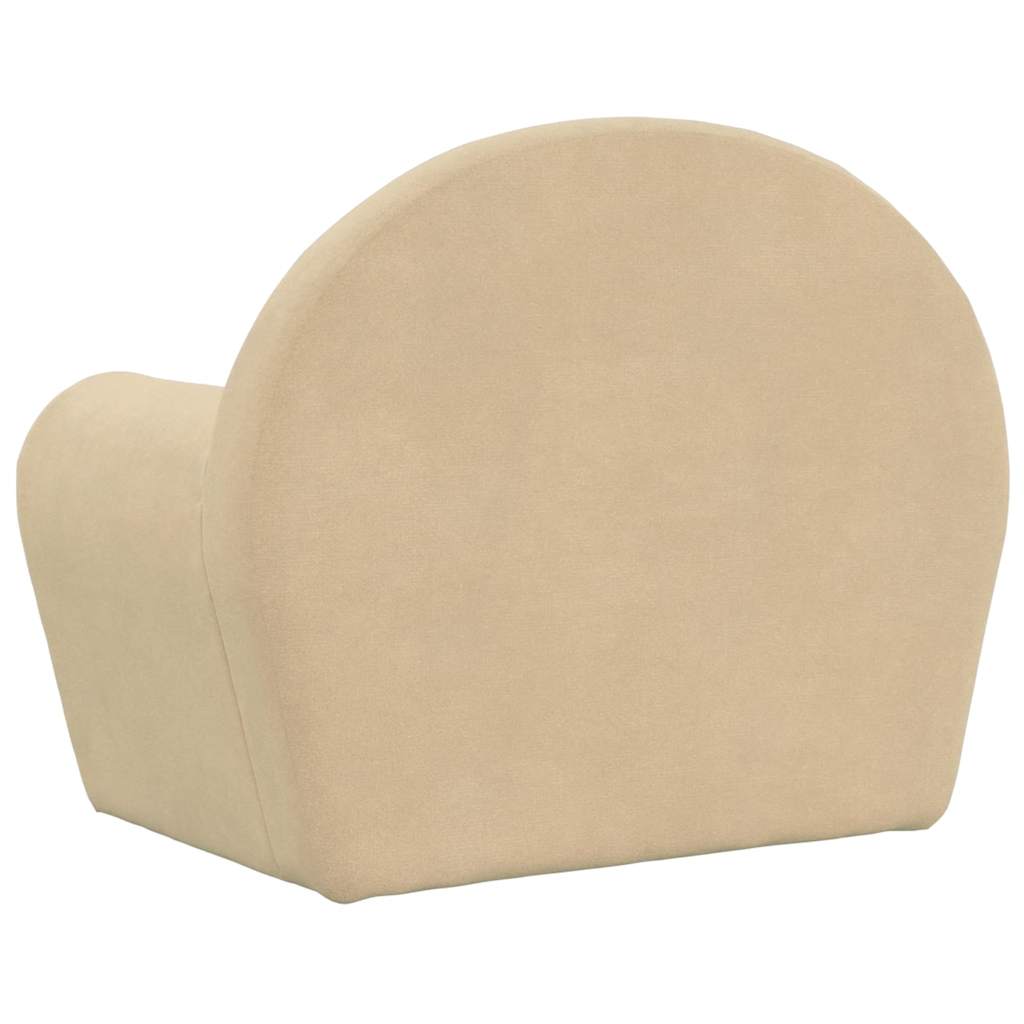 Children's Sofa Cream Soft Plush