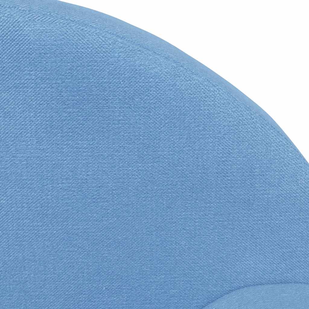 Kindersofa Blau Weich Plüsch