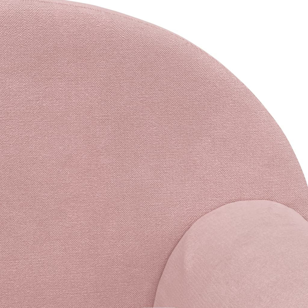 Children's Sofa 2-Seater Pink Soft Plush