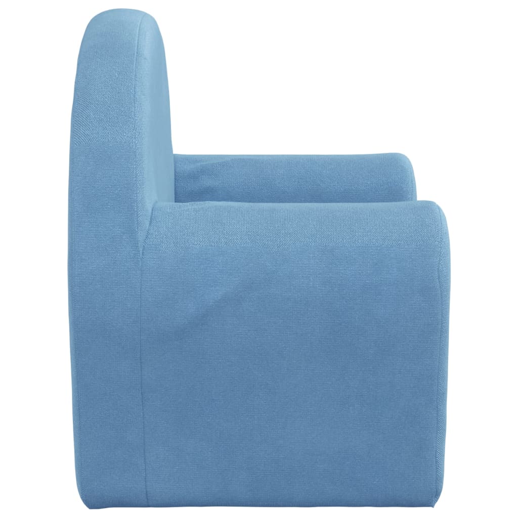 Sofa Bed for Children Blue Soft Plush