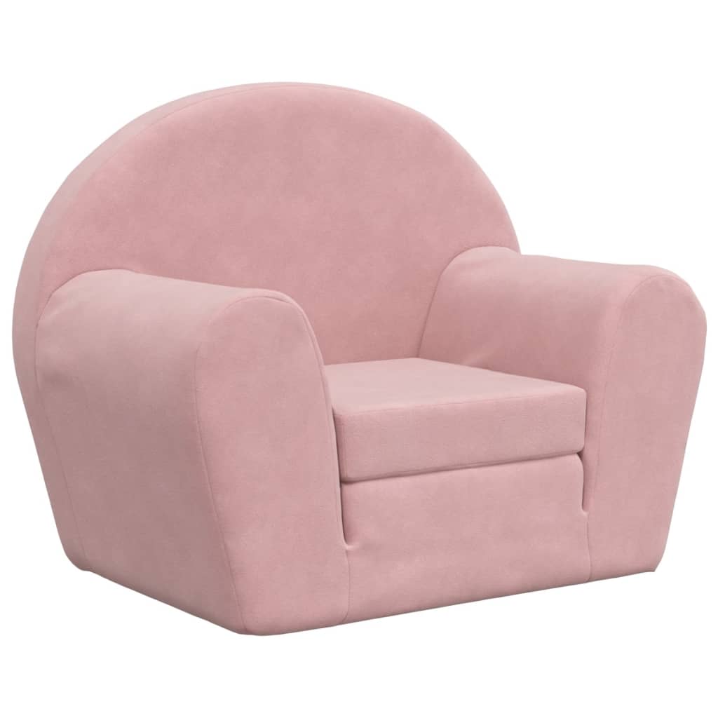 Sofa Bed for Children Pink Soft Plush