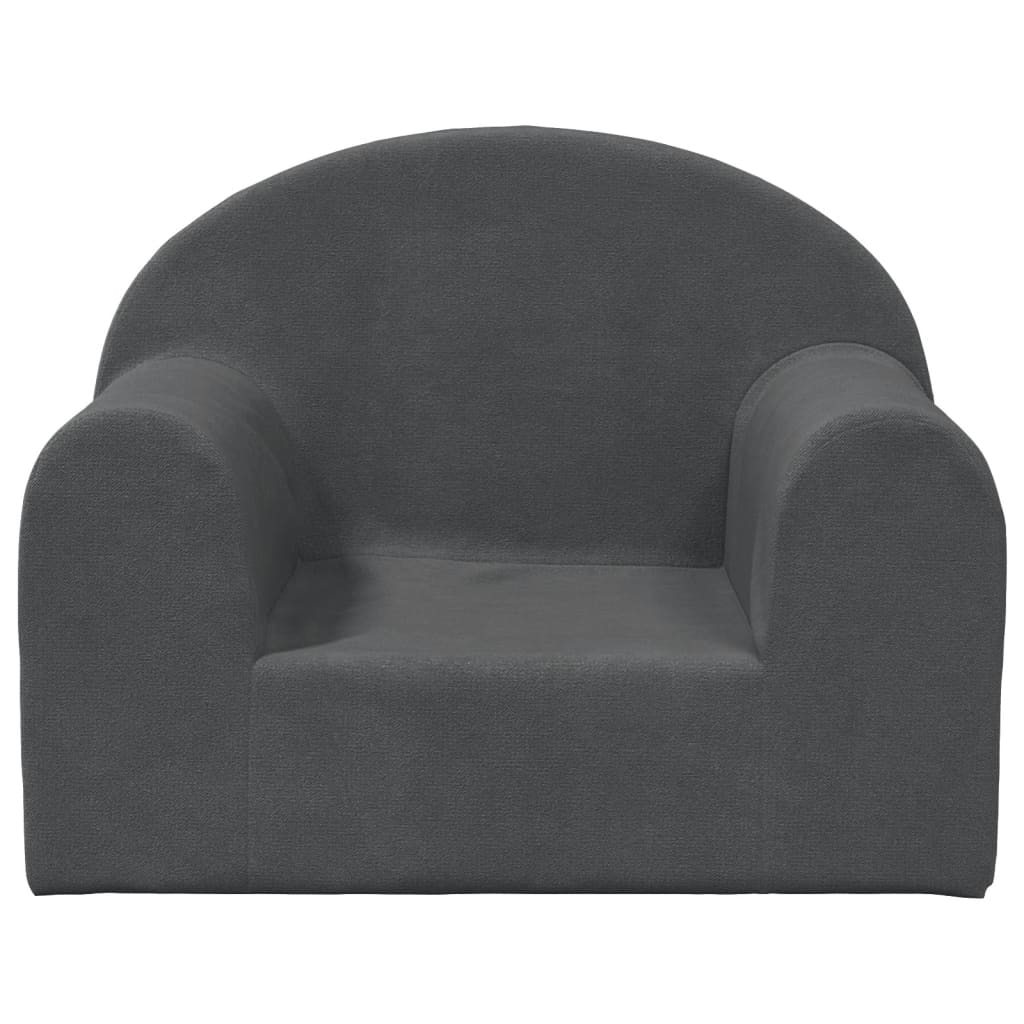 Children's Sofa Anthracite Soft Plush