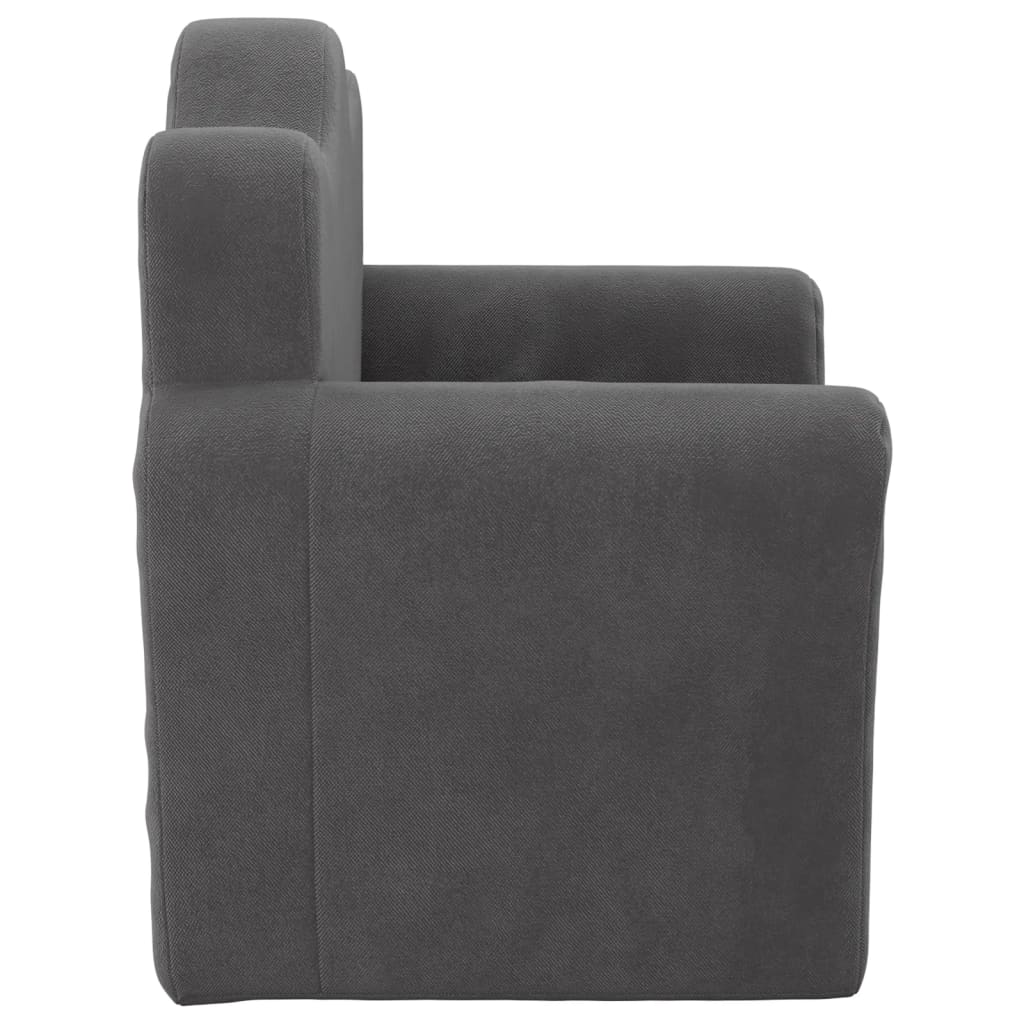 Children's Sofa Anthracite Soft Plush