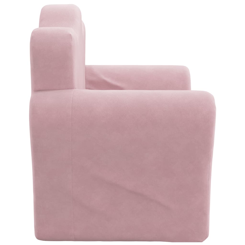 Sofa Bed for Children Pink Soft Plush