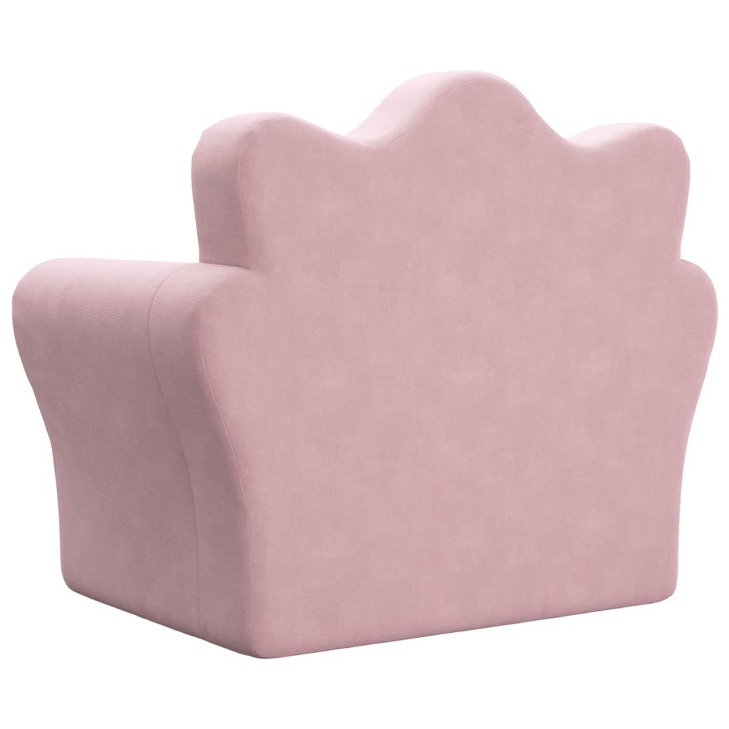 Sofa Bed for Children Pink Soft Plush