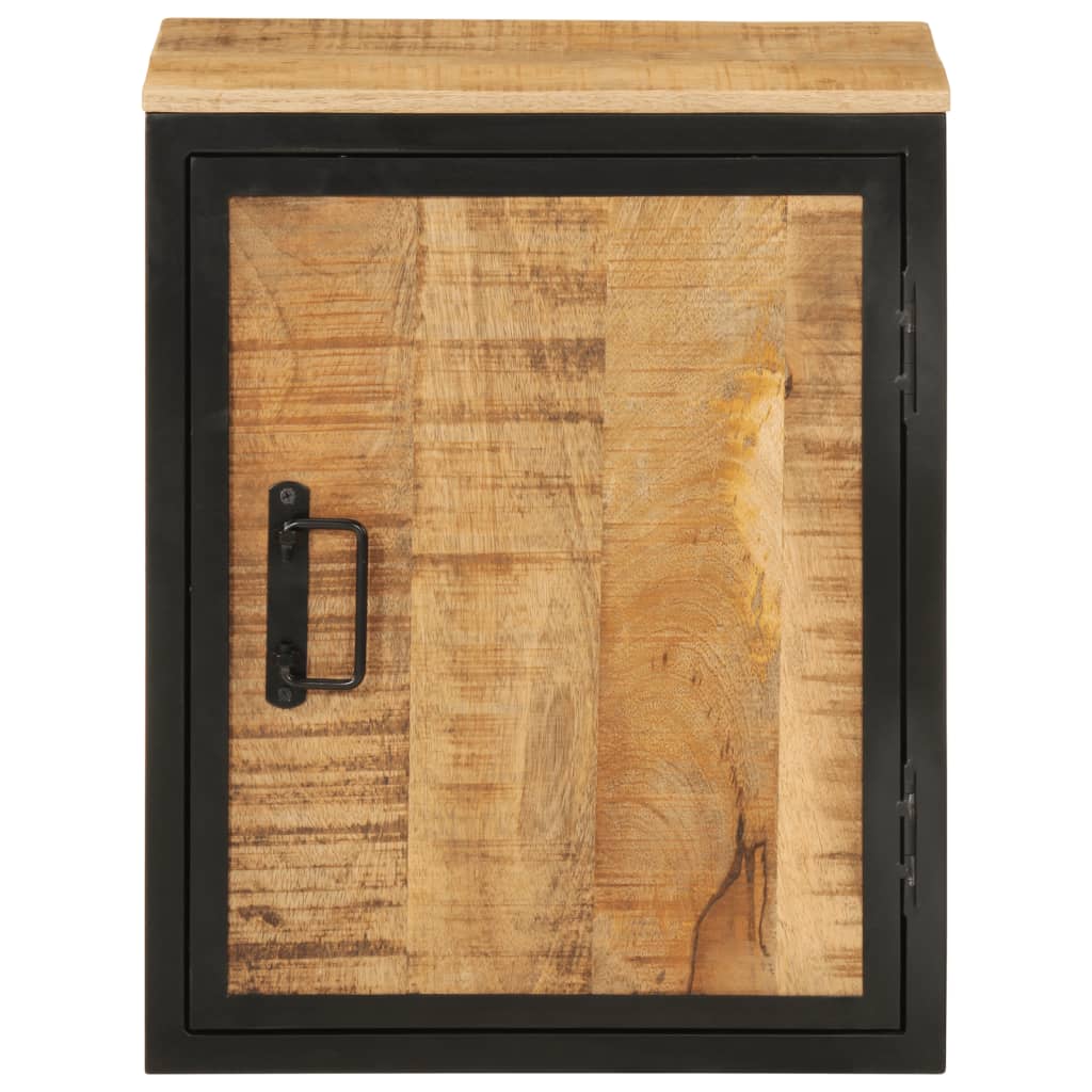 Bathroom cabinet 40x30x50 cm solid mango wood and iron