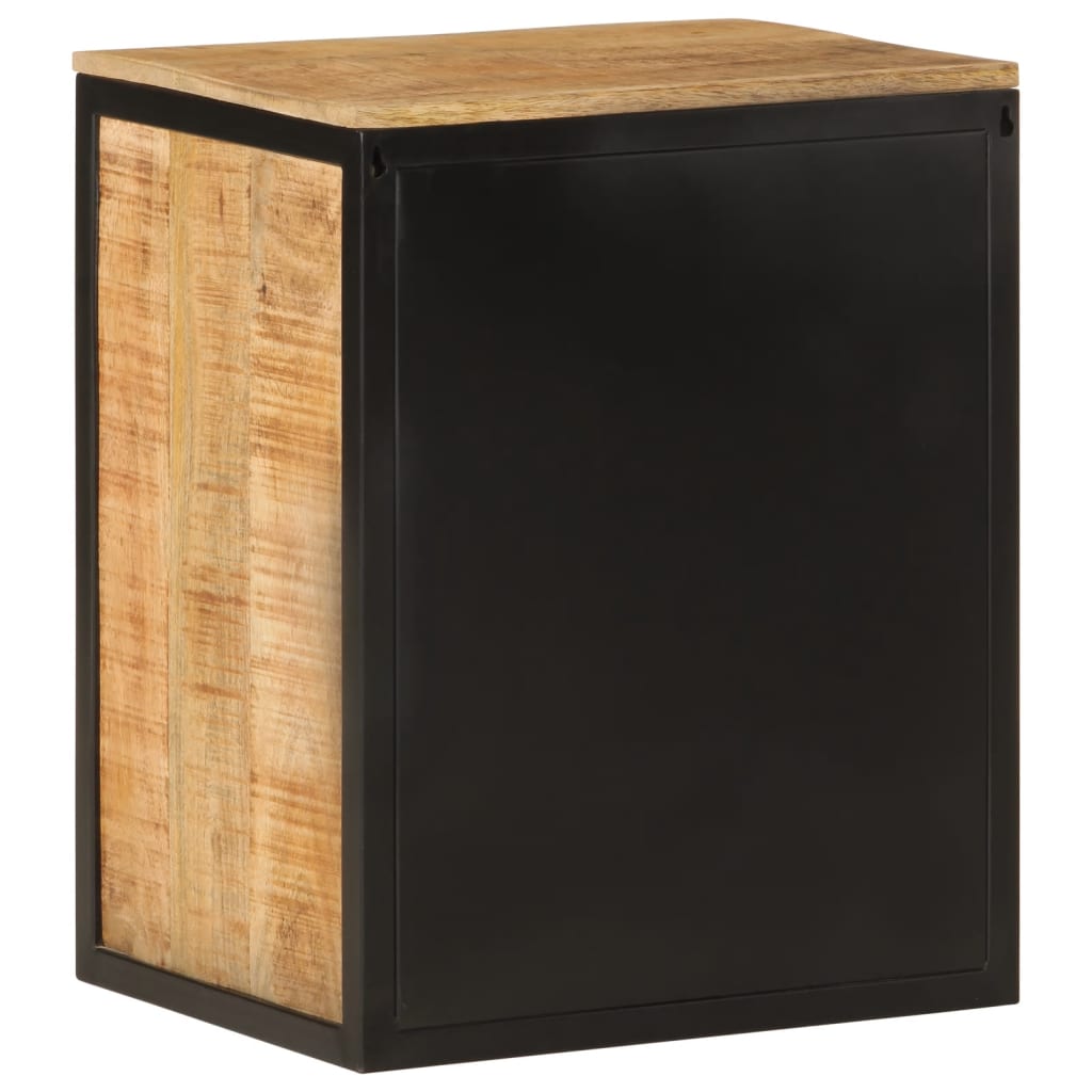 Bathroom cabinet 40x30x50 cm solid mango wood and iron