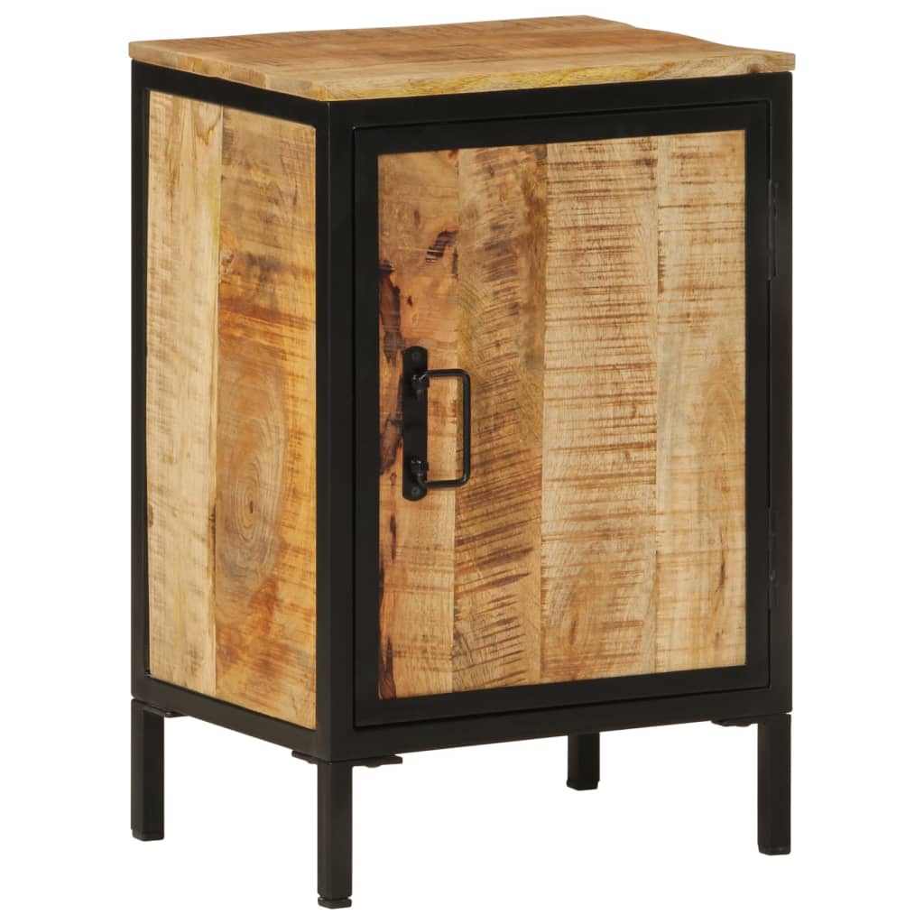 Bathroom cabinet 40x30x60 cm solid mango wood and iron