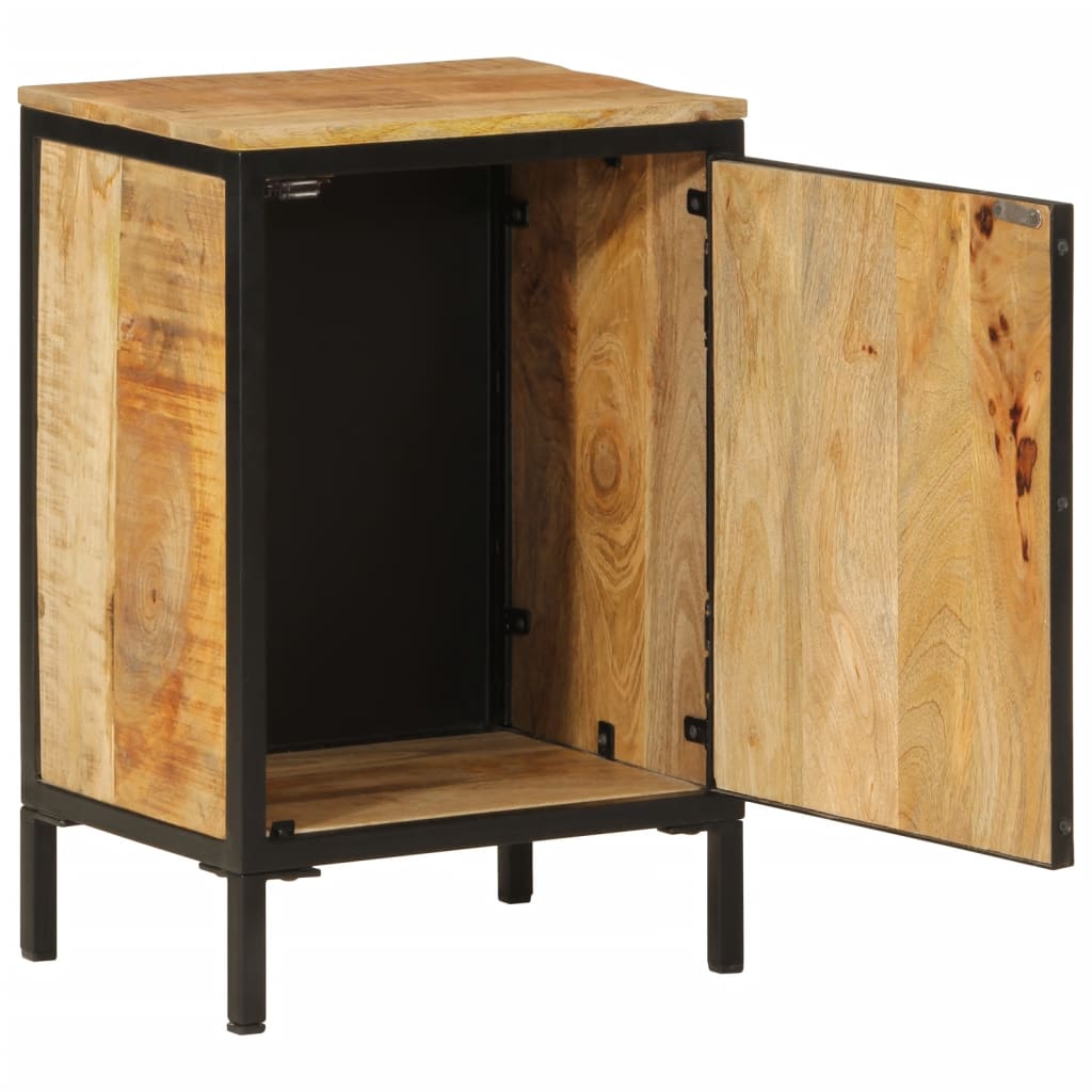 Bathroom cabinet 40x30x60 cm solid mango wood and iron