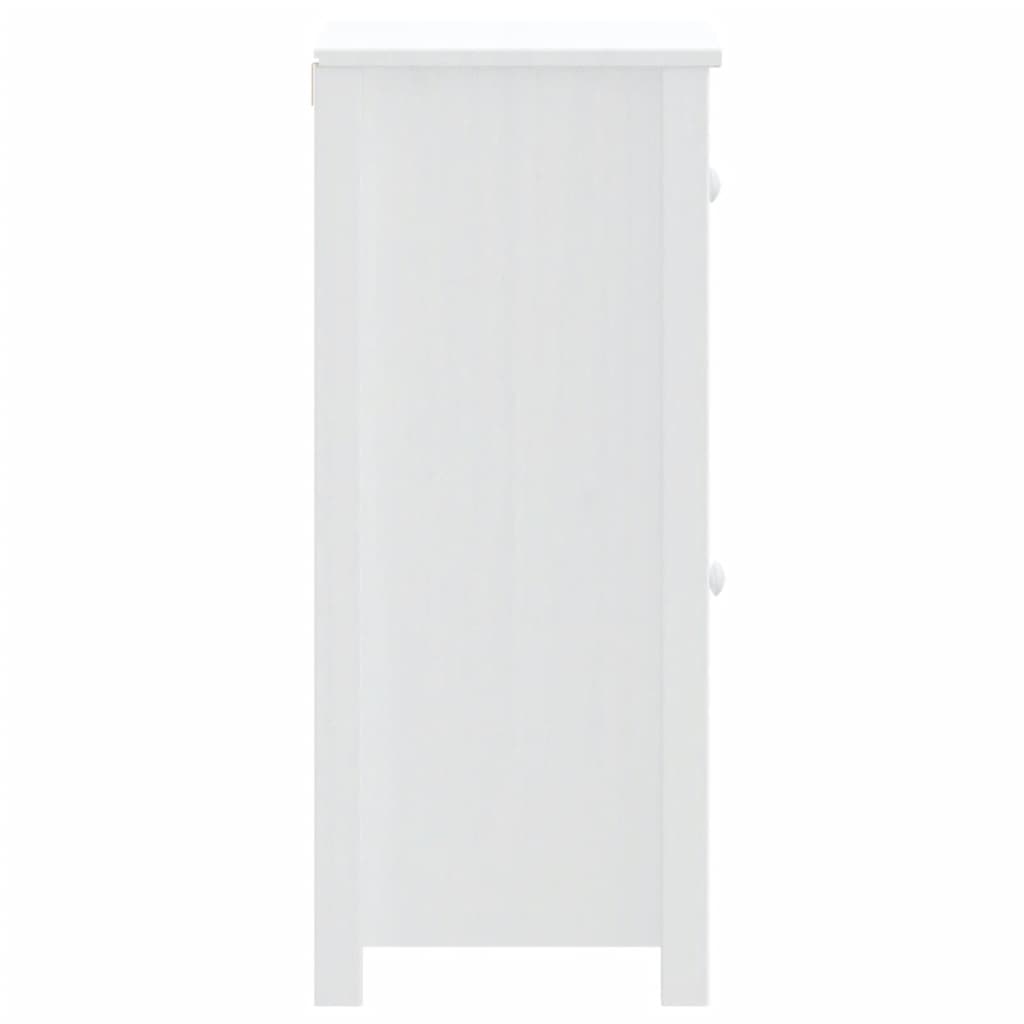 Bathroom Cabinet BERG White 40x34x80 cm Solid Pine