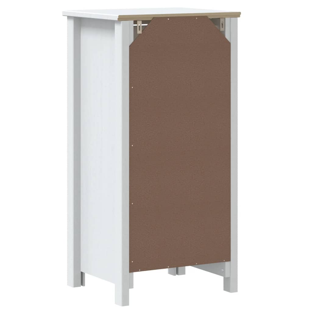 Bathroom Cabinet BERG White 40x34x80 cm Solid Pine