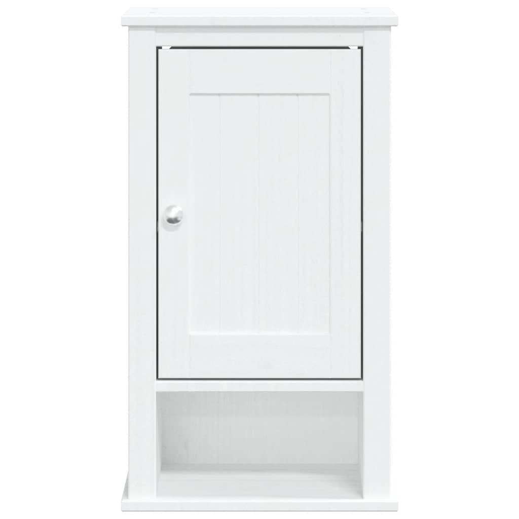 Bathroom wall cabinet BERG White 40x27x71.5 cm solid pine wood