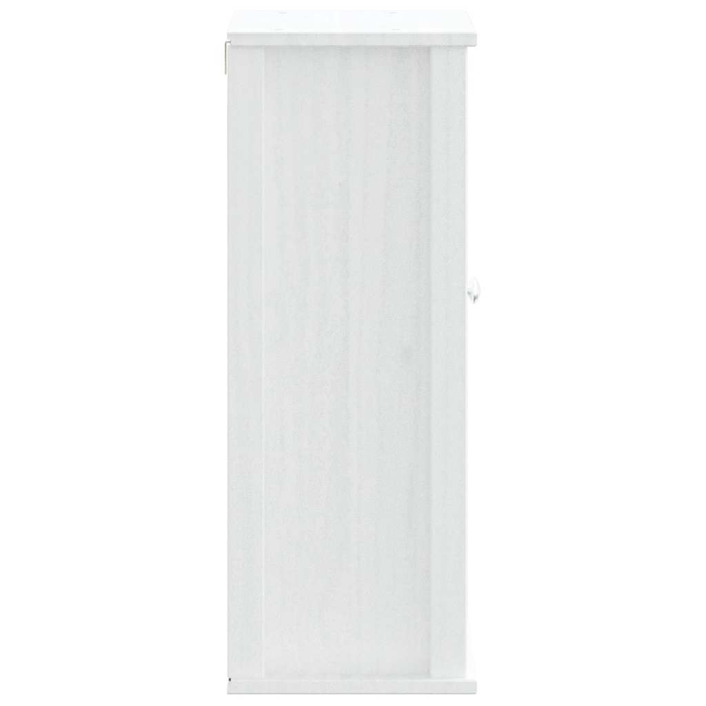 Bathroom wall cabinet BERG White 40x27x71.5 cm solid pine wood