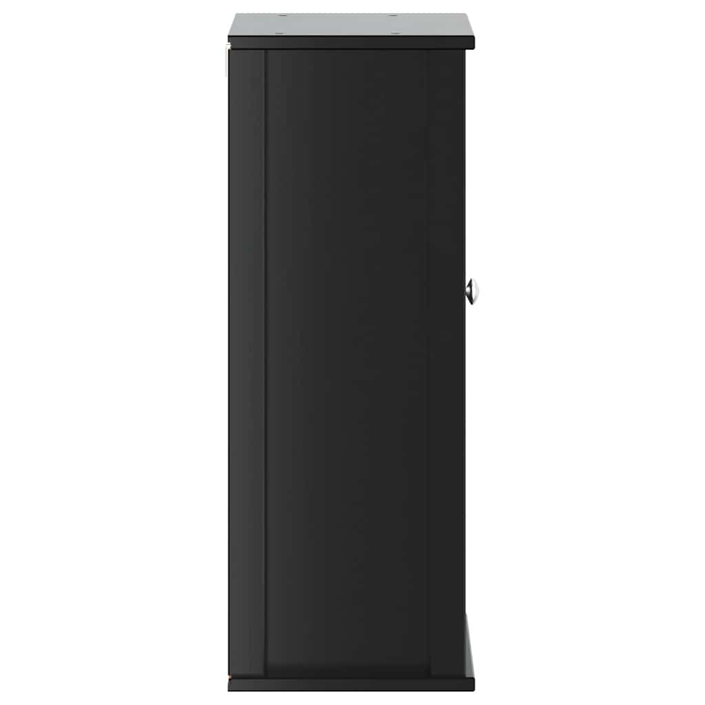 Bathroom wall cabinet BERG Black 40x27x71.5 cm solid pine