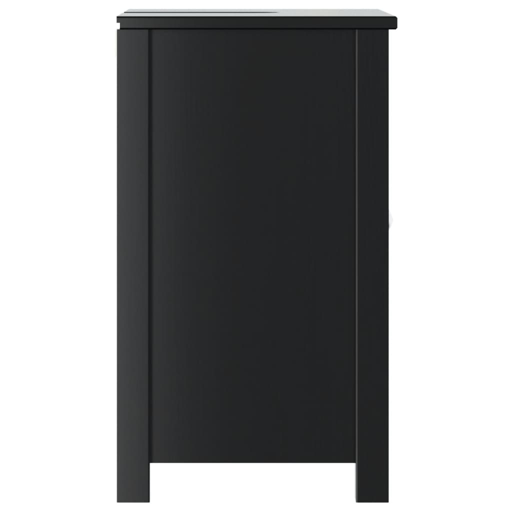 Washbasin cabinet BERG Black 60x34x59 cm pinewood