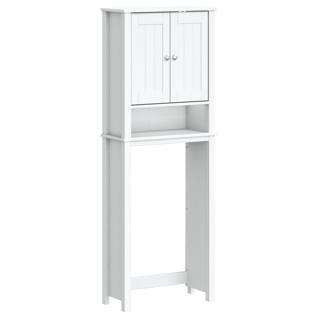 Toilet cabinet BERG White 60x27x164.5 cm solid wood