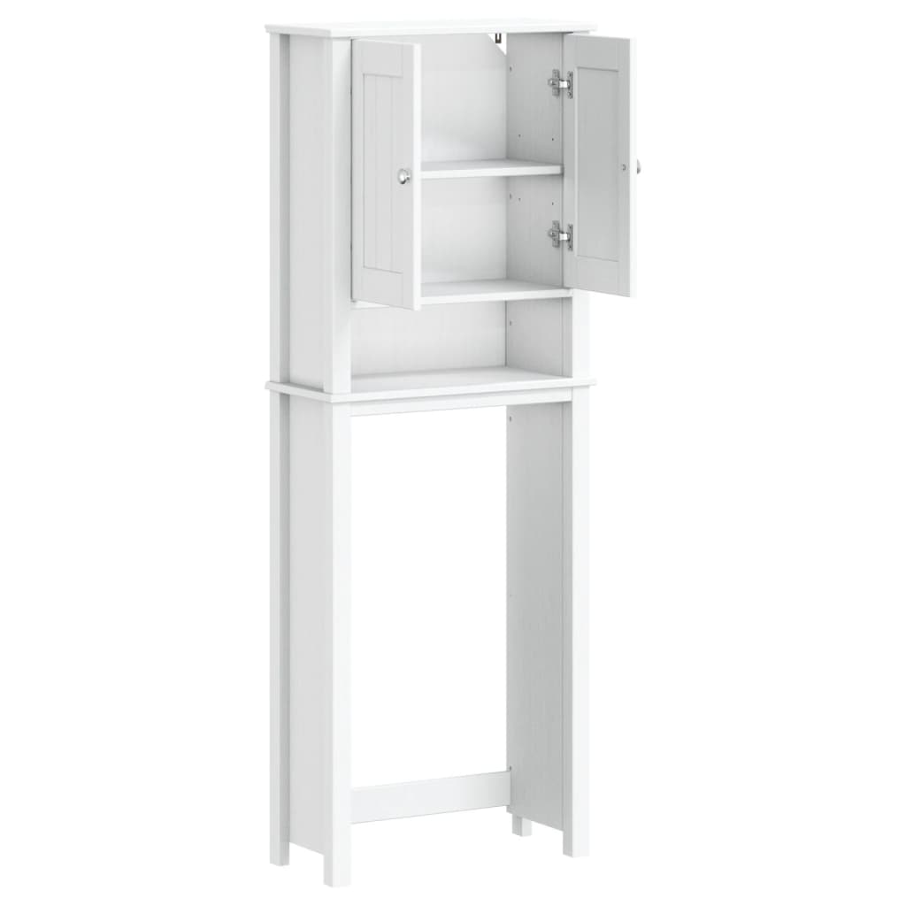 Toilet cabinet BERG White 60x27x164.5 cm solid wood