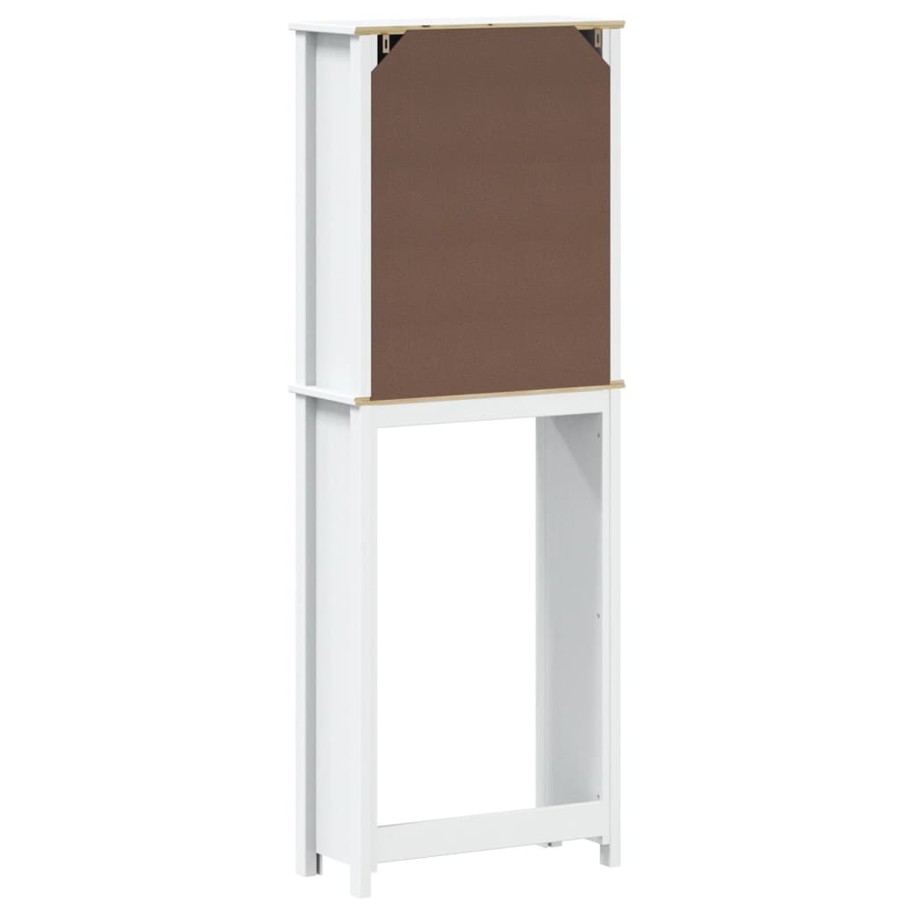 Toilet cabinet BERG White 60x27x164.5 cm solid wood