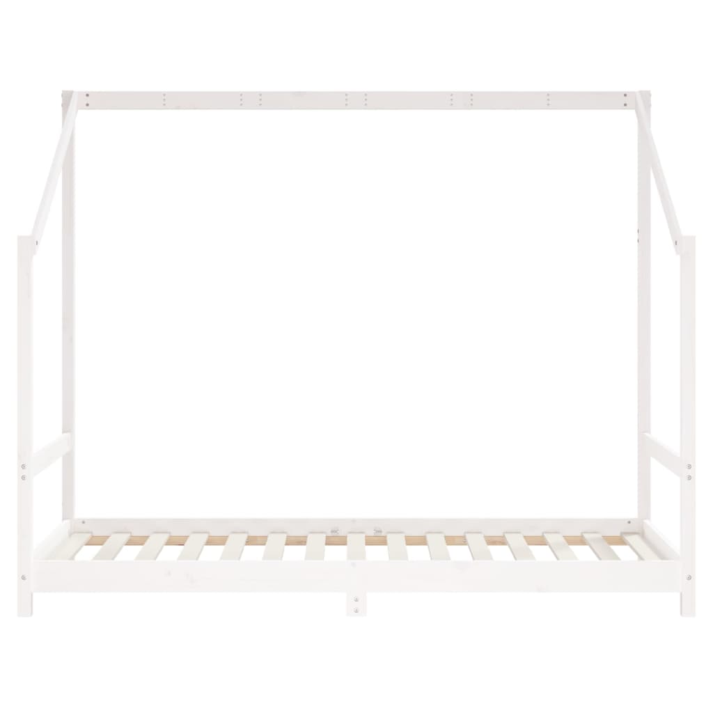 Children's bed white 90x190 cm solid pine wood