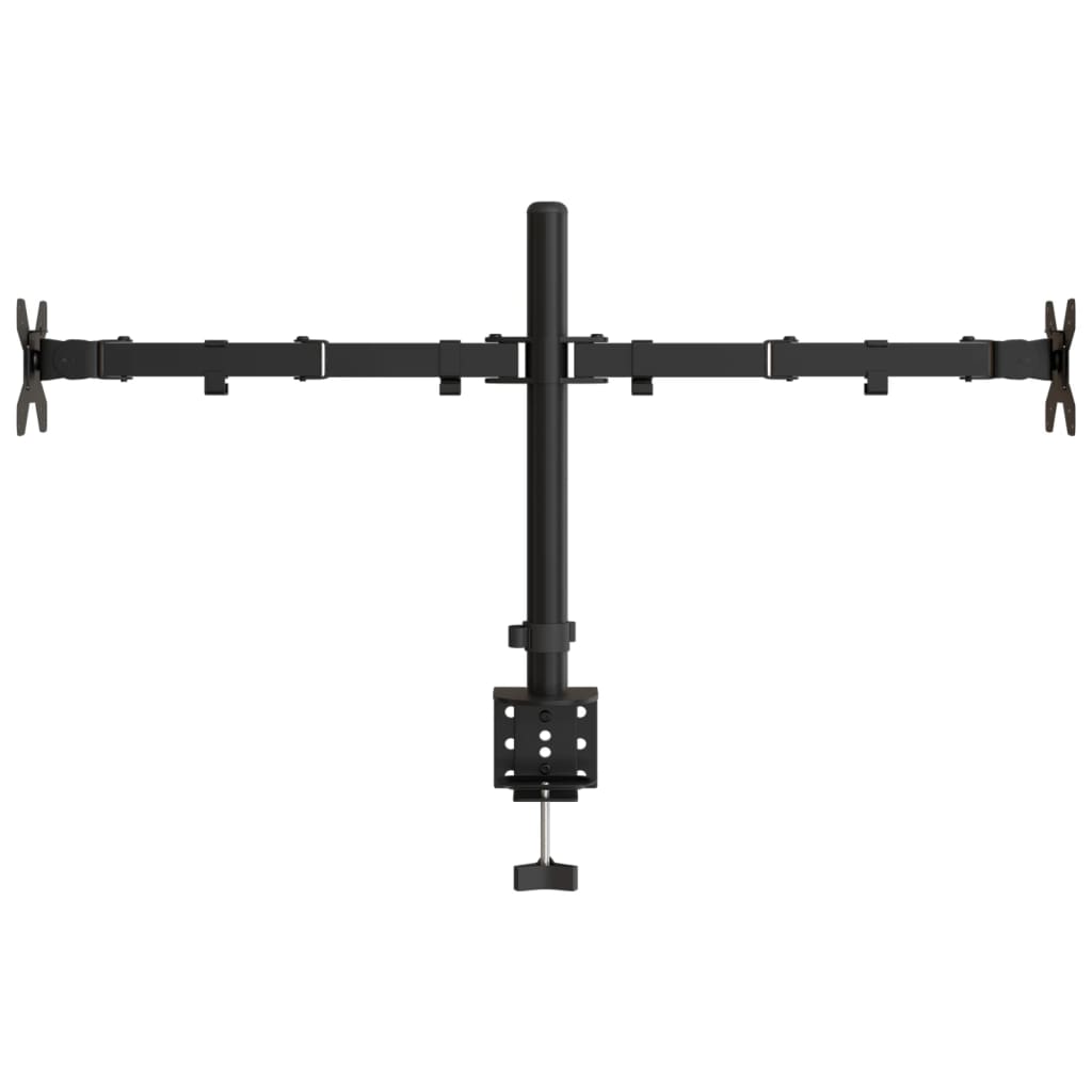 Tischhalterung für 2 Monitore Schwarz Stahl VESA 75/100 mm