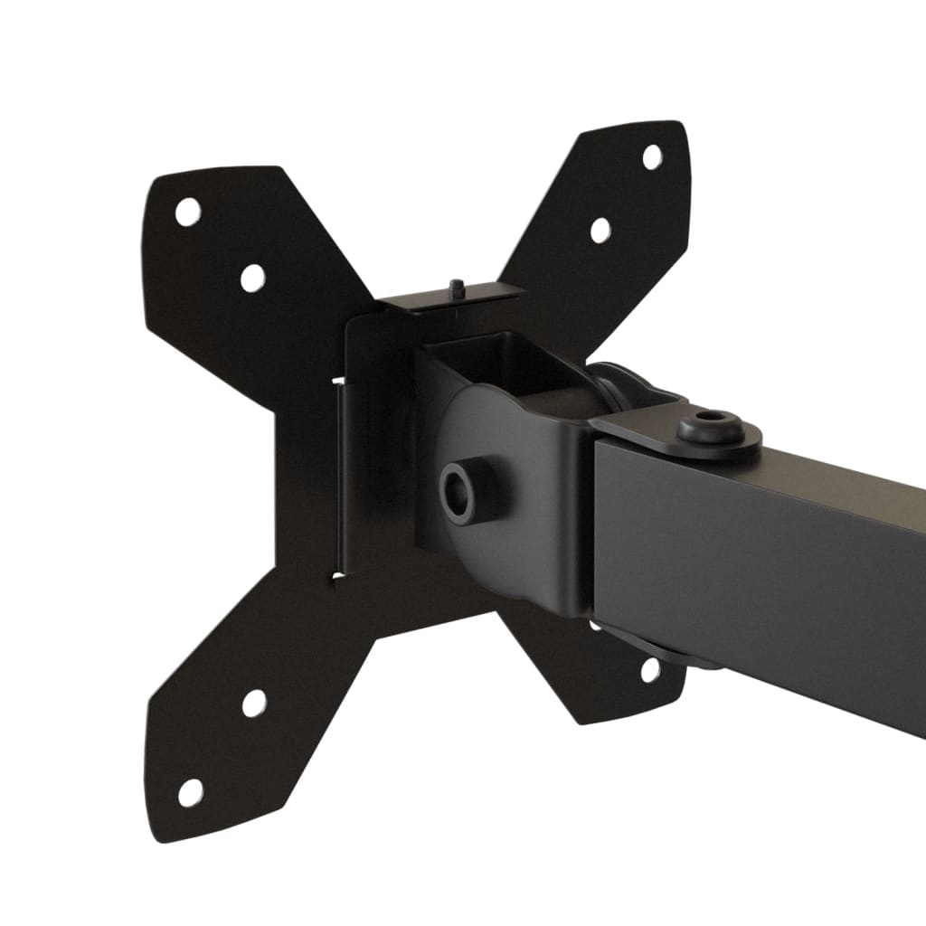 Desk mount for 2 monitors Black Steel VESA 75/100 mm