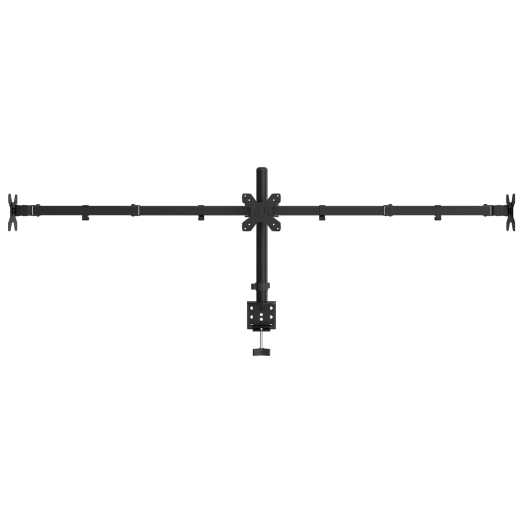 Tischhalterung für 3 Monitore Schwarz Stahl VESA 75/100 mm