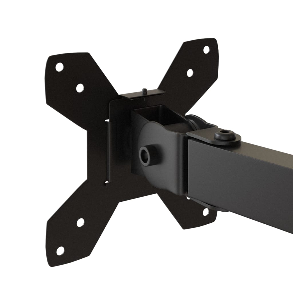 Desk mount for 3 monitors Black Steel VESA 75/100 mm