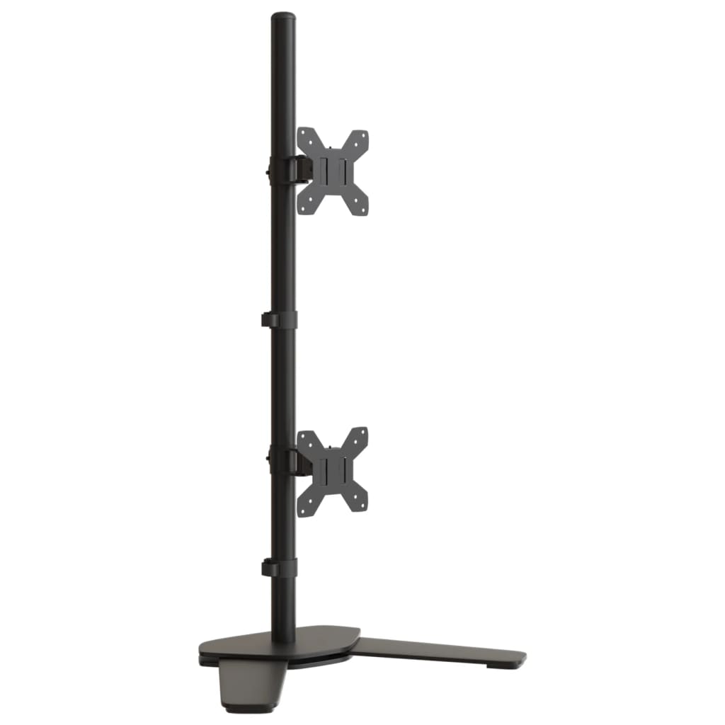 Desk mount for 2 monitors Black Steel VESA 75/100 mm