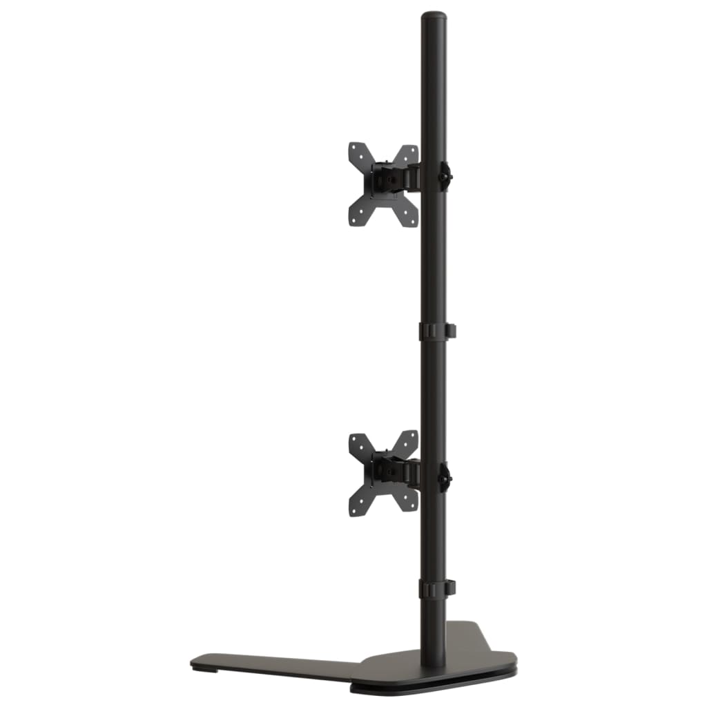 Desk mount for 2 monitors Black Steel VESA 75/100 mm